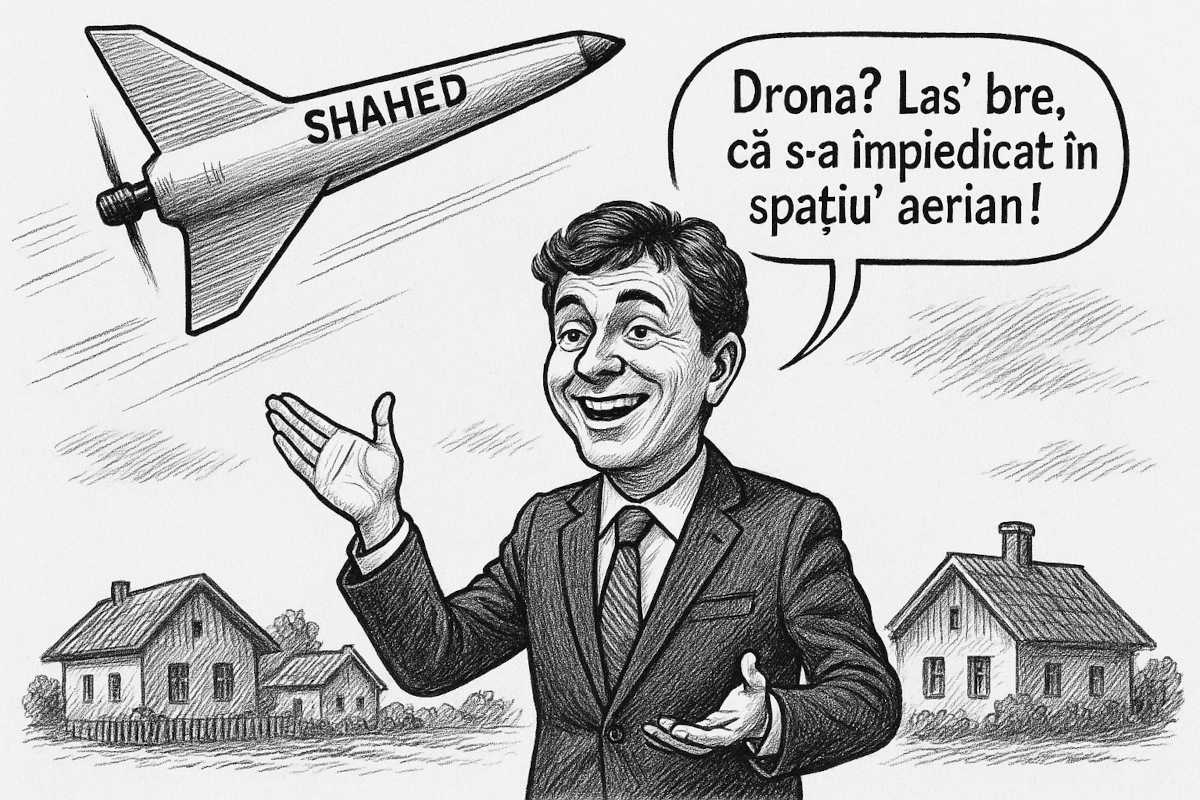Drona? Las’ bre, că s-a împiedicat în spațiu’ aerian! – zise primaru’ cu mișto-n glas