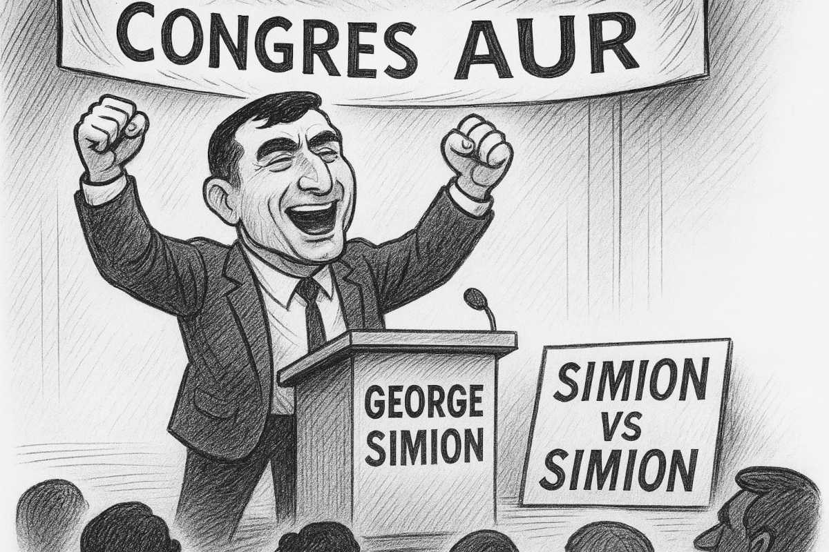 Simion își învinge din nou principalul rival: pe Simion însuși. Congres AUR în format single-player, dificultate: ușor.
