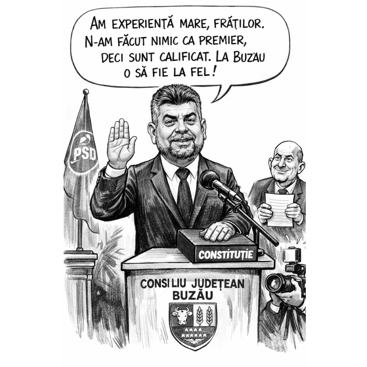 Marcel Ciolacu: N-am făcut nimic la București, continui la Buzău