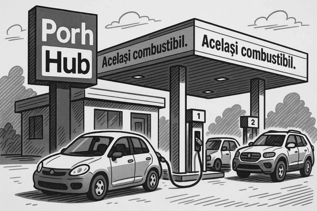 De la Lukoil la Pornhub: România trece pe combustibil premium… pentru adulți.